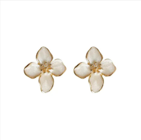 Simple 3D Flower Earrings