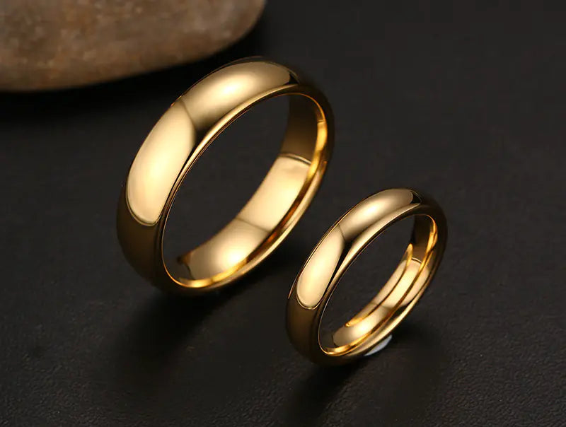 Couple's Tungsten Steel Simple Ring