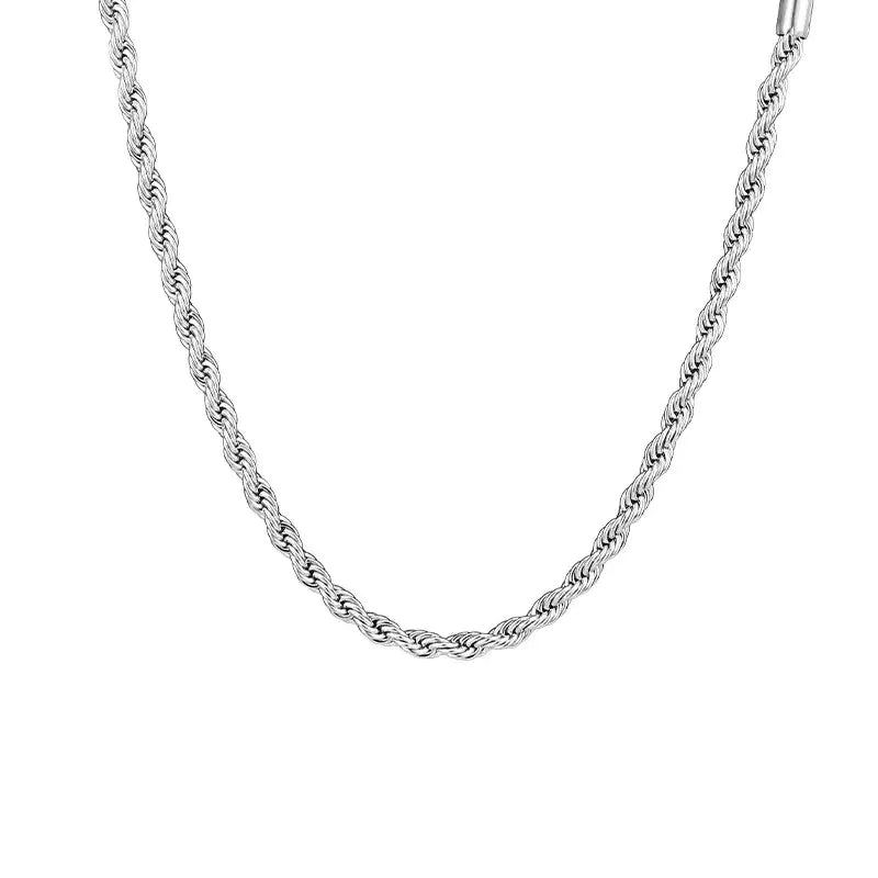 Twist Clavicle Chain, Trendy Simple Hip Hop Necklace