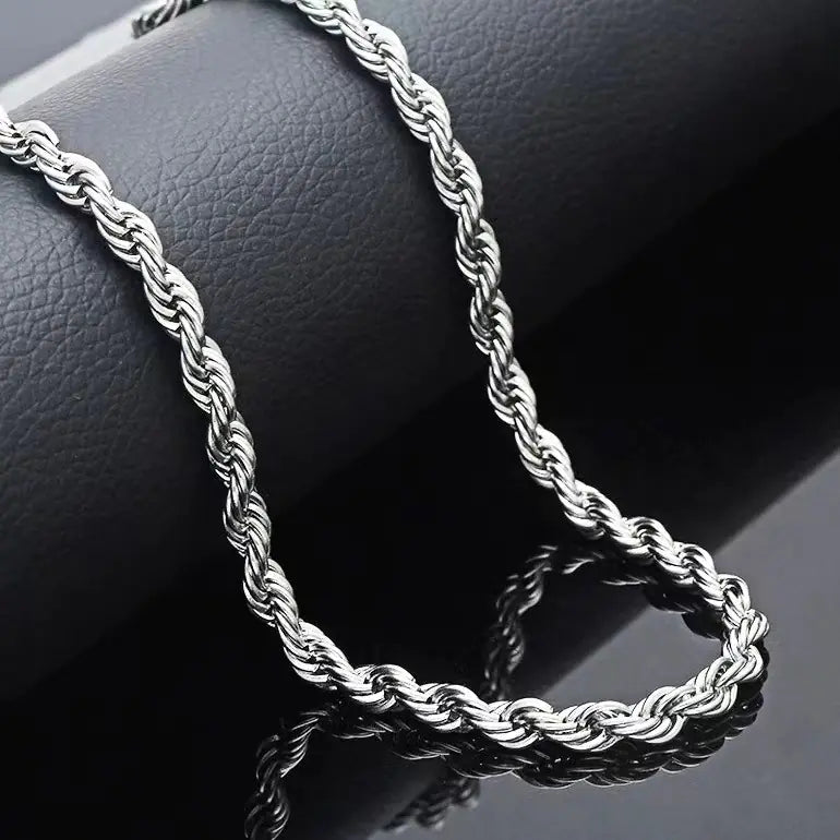 Twist Clavicle Chain, Trendy Simple Hip Hop Necklace