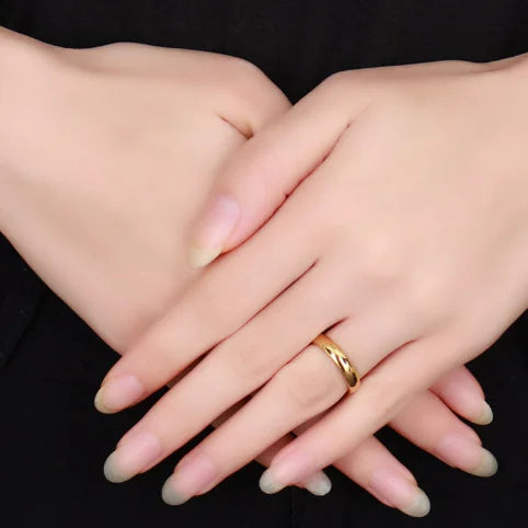 Couple's Tungsten Steel Simple Ring