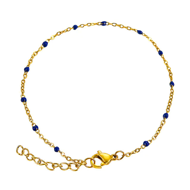 Fashion Stainless Steel Bracelets in Gold, Blue, Red