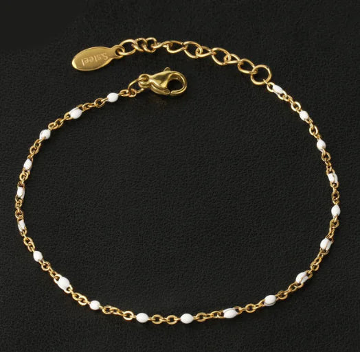 Fashion Stainless Steel Bracelets in Gold, Blue, Red