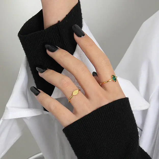 Simple Temperament Sterling Silver Ring for Women