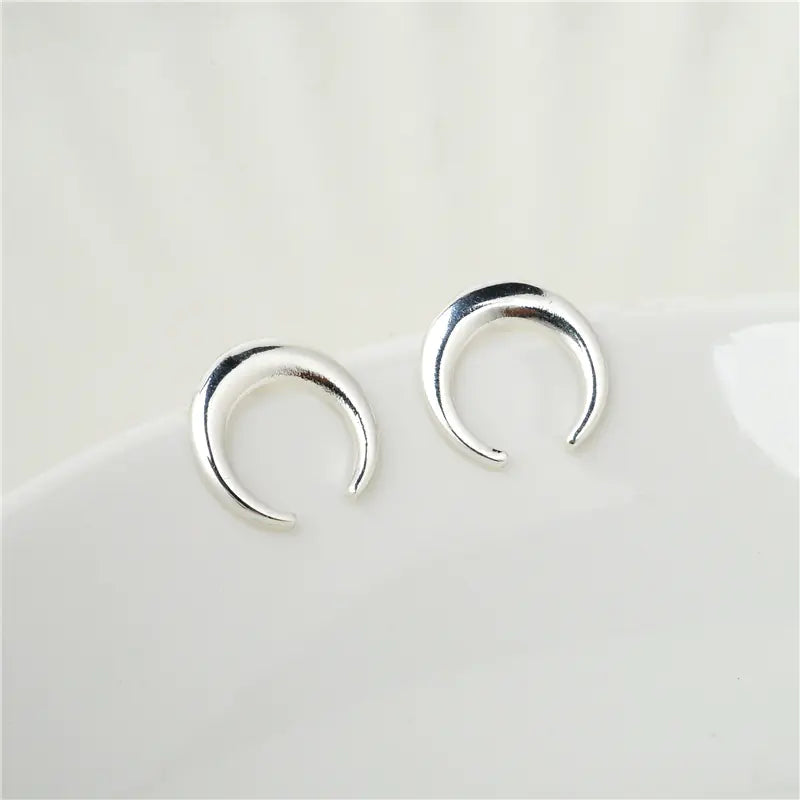 Trendy Crescent Moon Rose Gold Earrings (Direct from Factory)