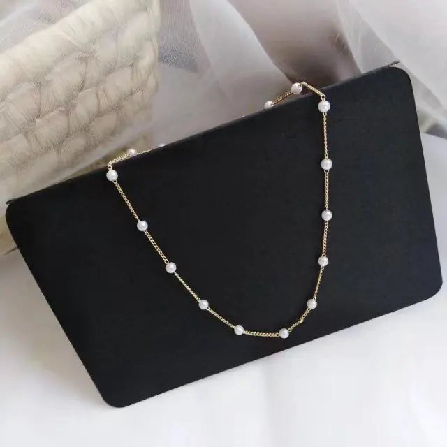 Fashion Pearl Choker Necklace - Simple Style in Stock