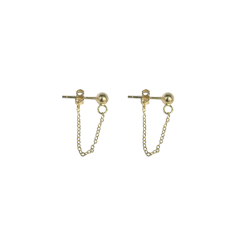 Elegant Gold Tassel Earrings for Sensitive Skin