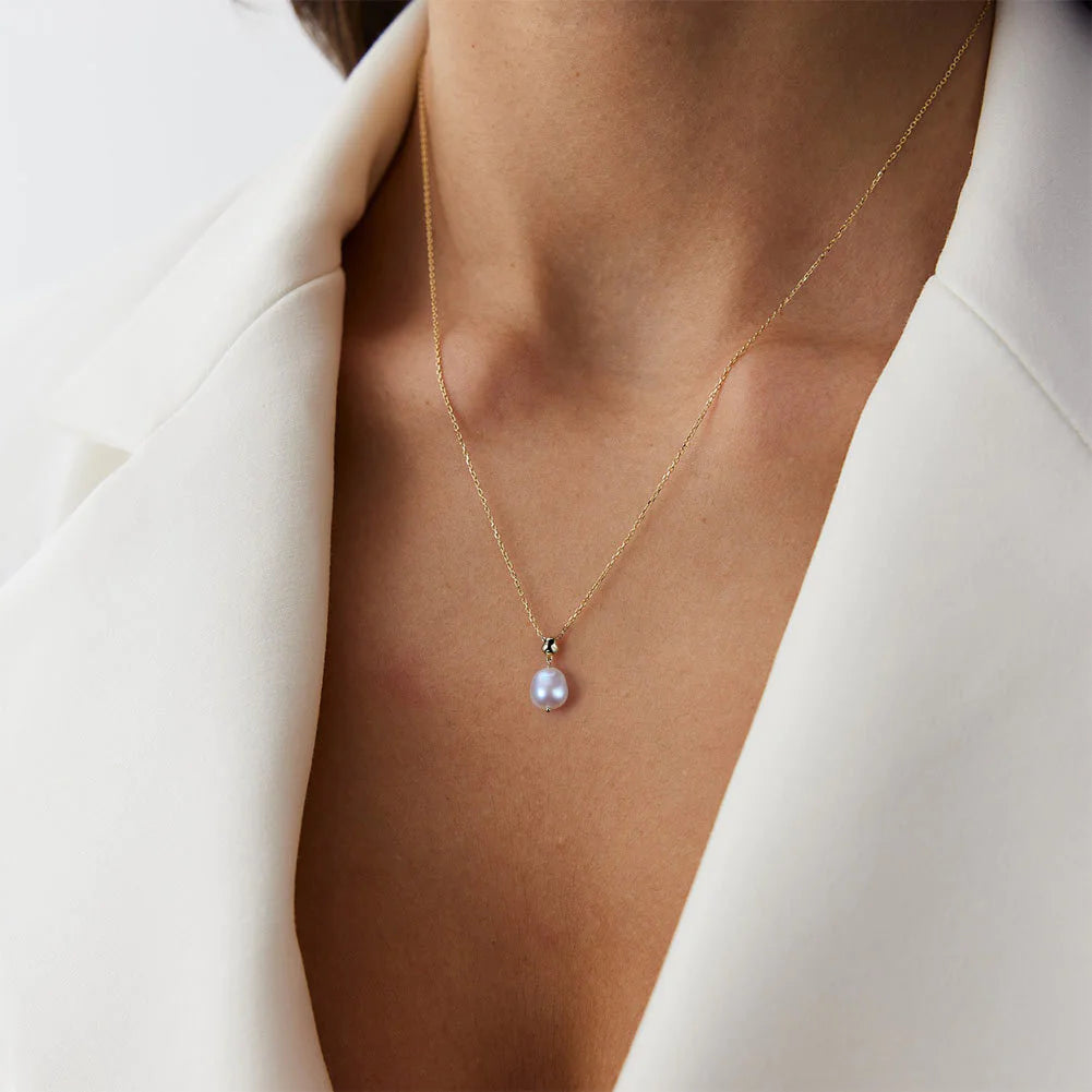 S925 Sterling Silver Necklace OT Buckle Natural