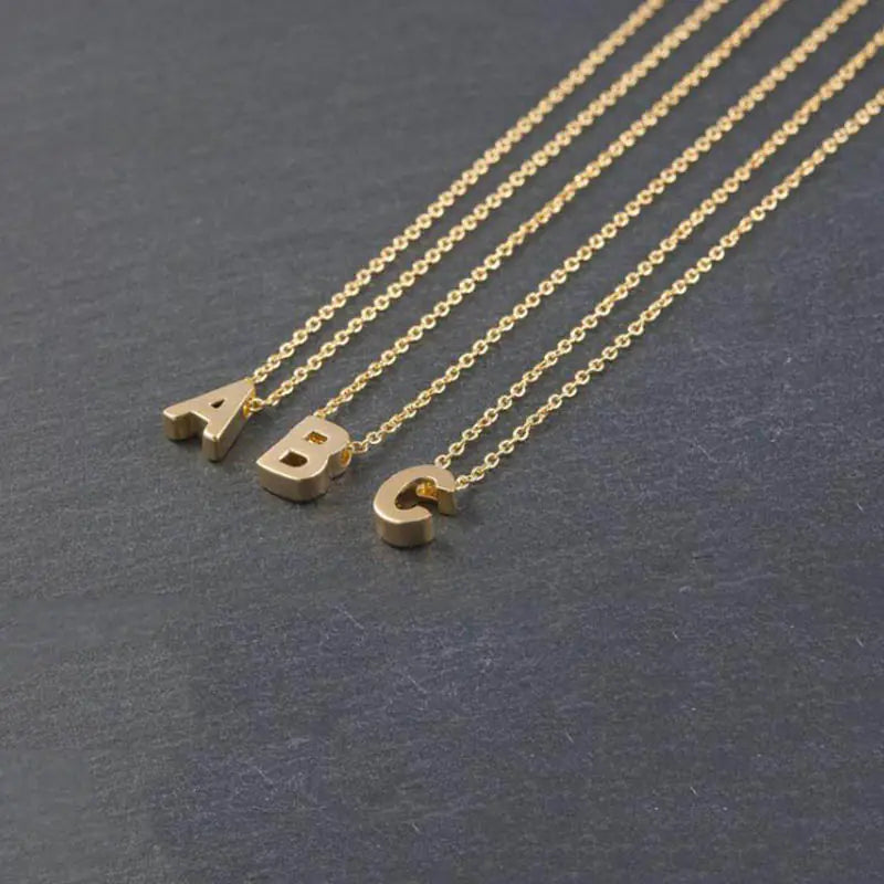 Simple Letter Necklace for Daily Wear for Women