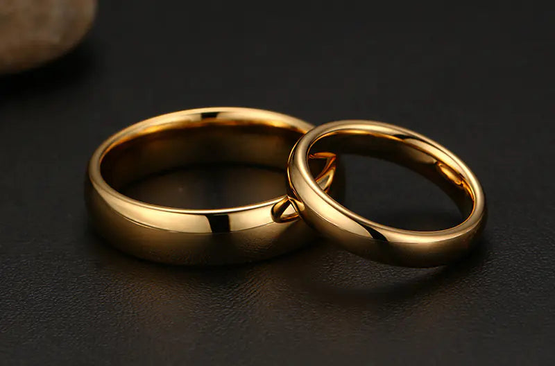 Couple's Tungsten Steel Simple Ring