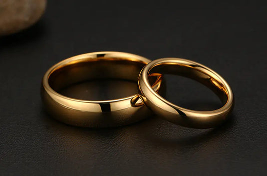 Couple's Tungsten Steel Simple Ring