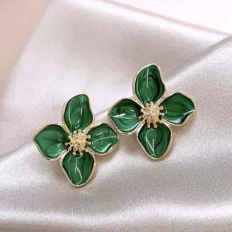 Simple 3D Flower Earrings